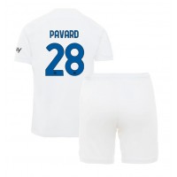 Camisa de Futebol Inter Milan Benjamin Pavard #28 Equipamento Secundário Infantil 2023-24 Manga Curta (+ Calças curtas)